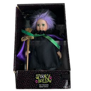 Spooky Hollow Halloween Tiny Treaters 10 in Wendy Witch Doll Figurine w/Stand